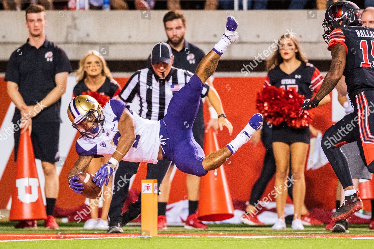 Washington Huskies Running Back Myles Gaskin Editorial Stock Photo