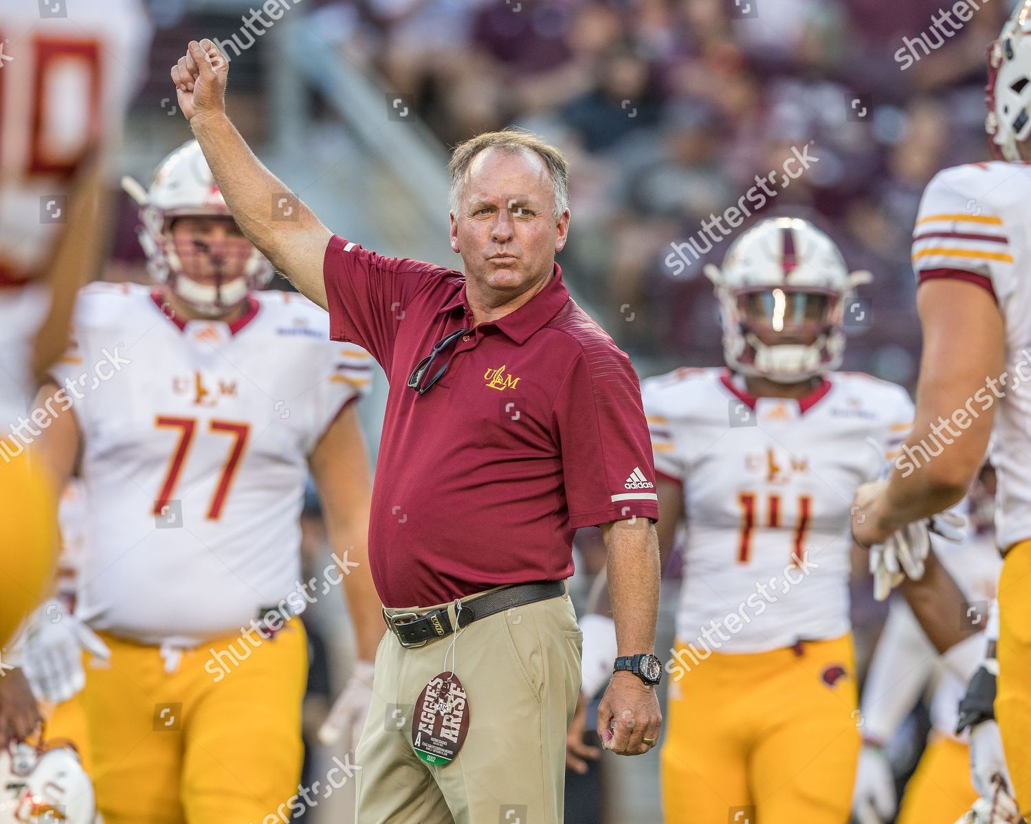 Louisianamonroe Warhawks Head Coach Matt Viator Editorial Stock Photo