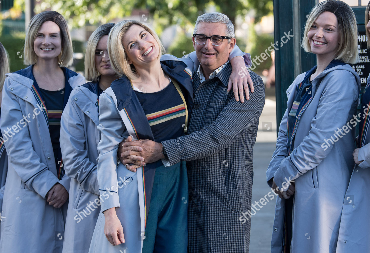 Jodie Whittaker Hugging Crew Member Editorial Stock Photo - Stock Image