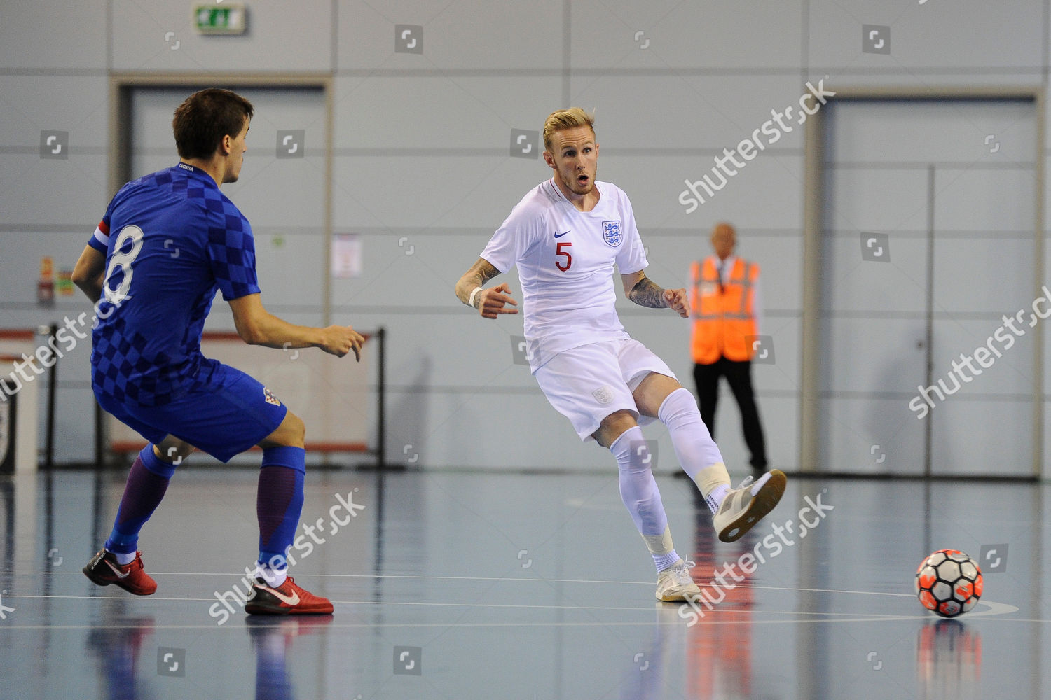 Dean Withers England Makes Pass During Editorial Stock Photo - Stock