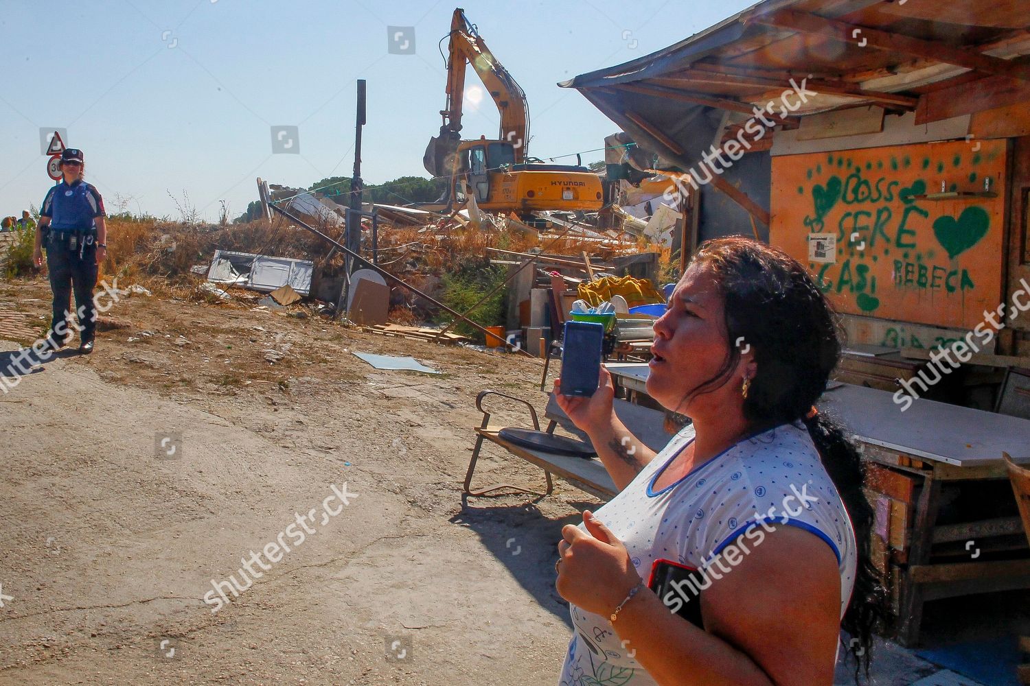 Government Madrid Begins Demolish Settlement Slums Romanian Redaktionelles Stockfoto Stockbild Shutterstock