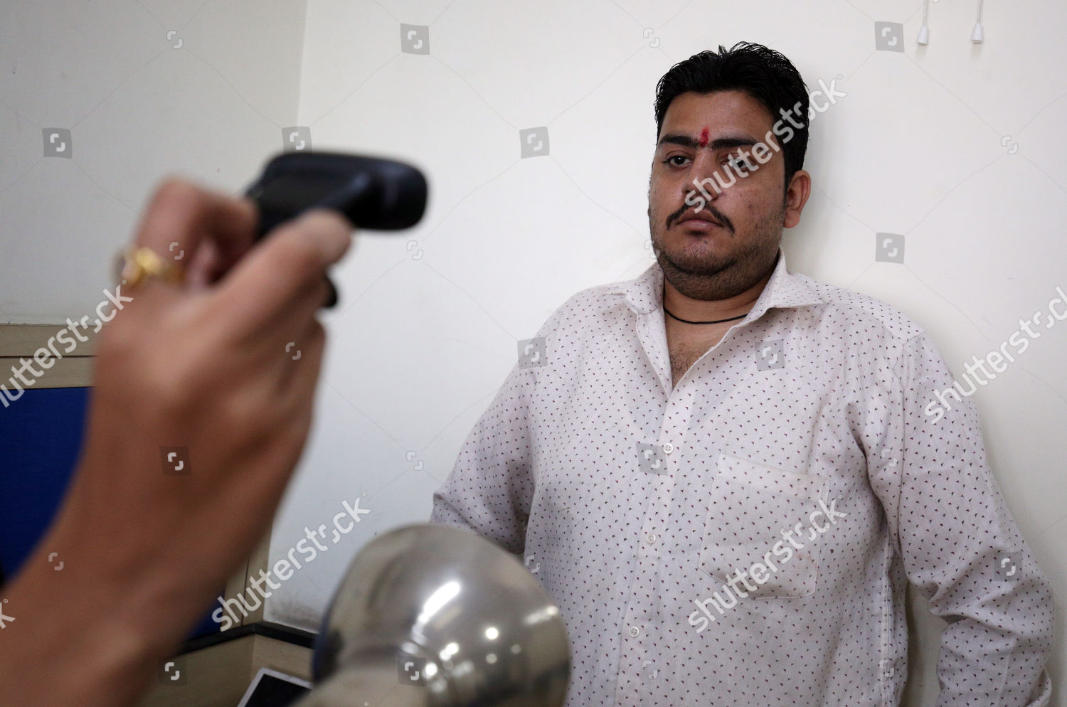 Indian Man Gets His Photograph Taken His Editorial Stock Photo