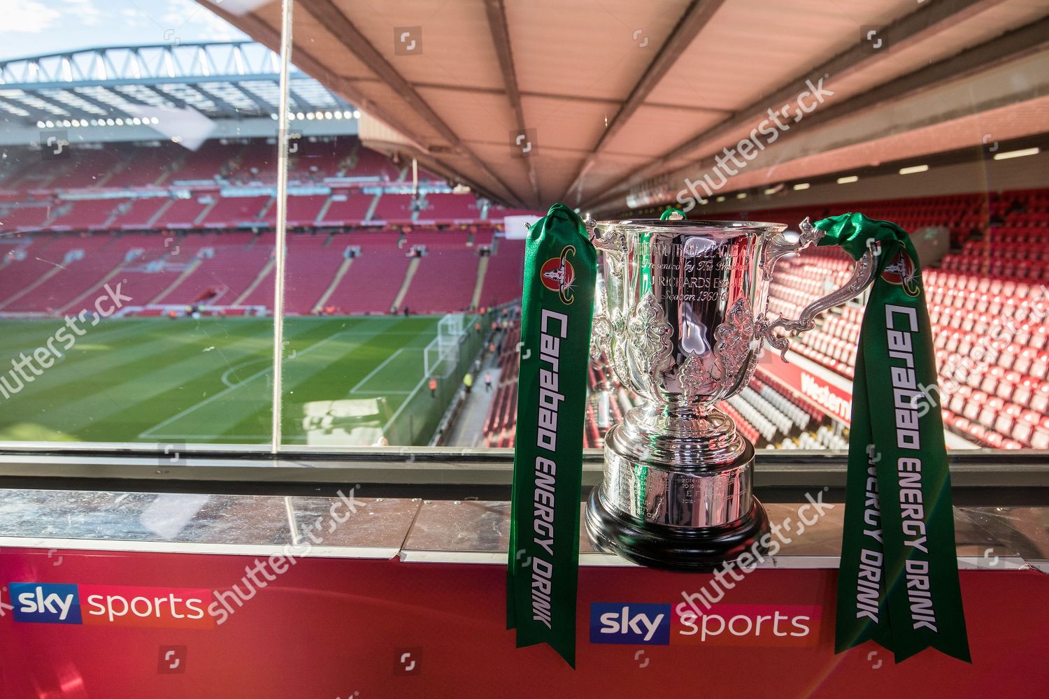 Carabao Cup Sky Sports Tv Studio Editorial Stock Photo - Stock Image