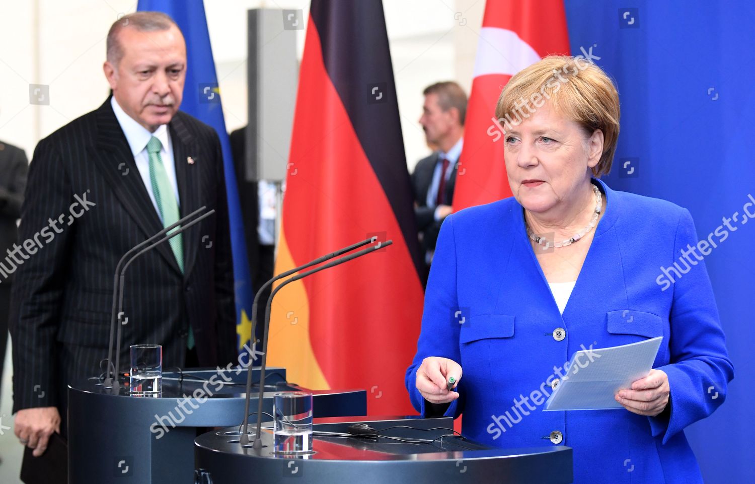Turkish President Recep Tayyip Erdogan L German Editorial Stock Photo Stock Image Shutterstock
