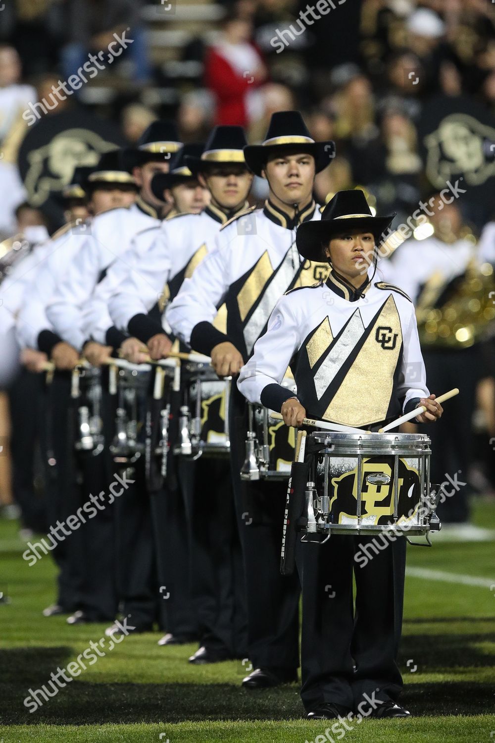 University Colorado Marching Band Performs On Editorial Stock Photo