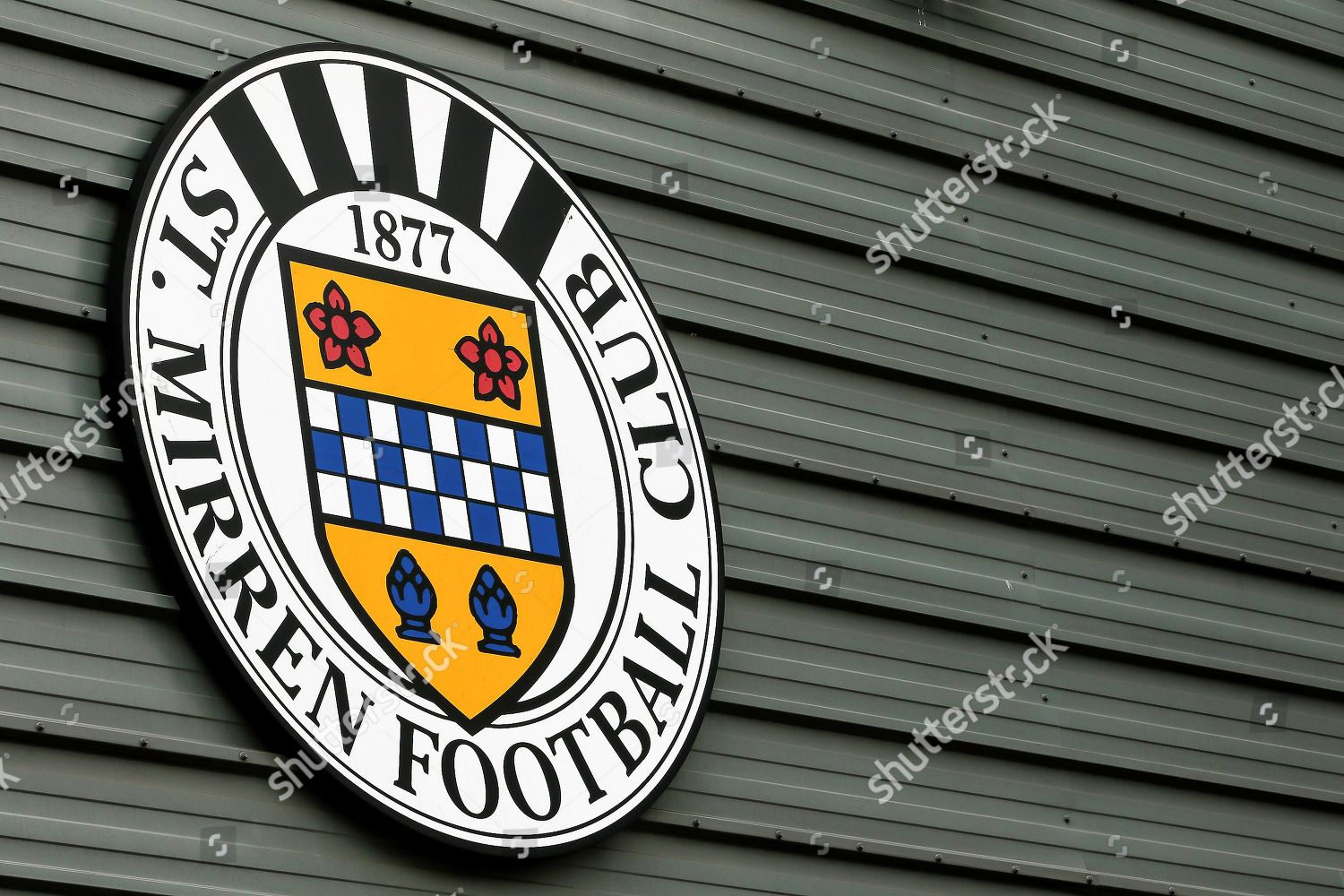 St Mirren Fc Badge Proudly Displayed Editorial Stock Photo Stock