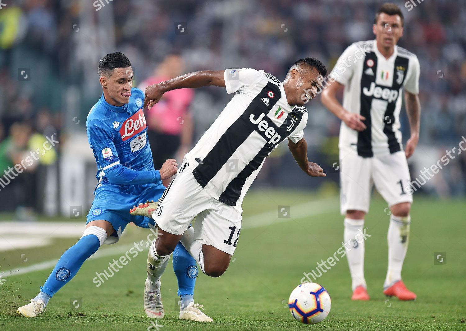 Juventus Alex Sandro R Napolis Jose Maria Editorial Stock