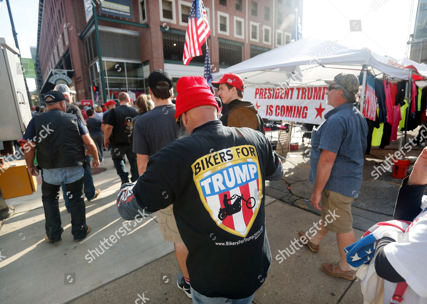 Supporters Gather Outside Wesbanco Arena Wheeling West - 