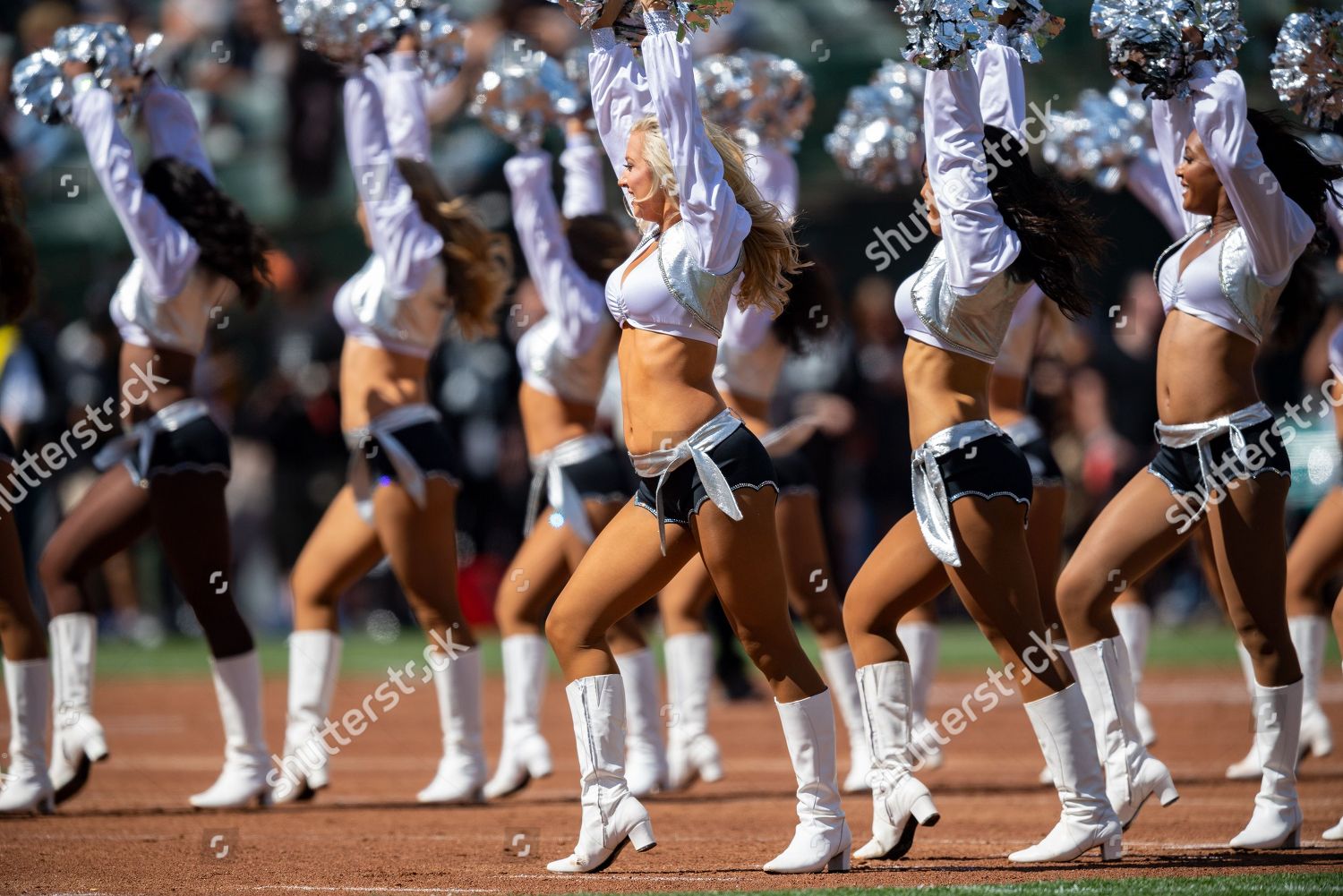 Oakland Raiders Cheerleaders Editorial Stock Photo - Stock Image