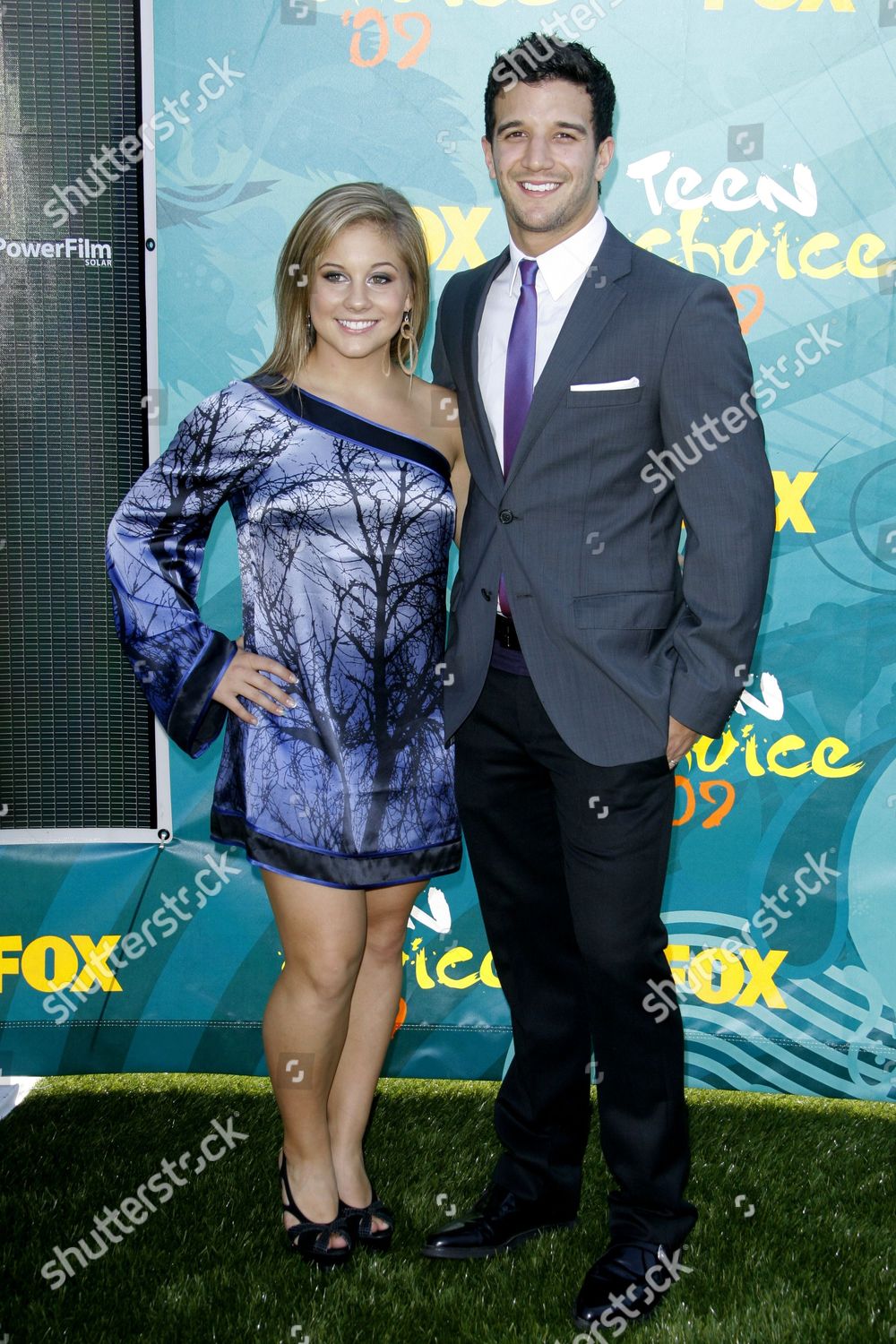 Shawn Johnson Mark Ballas Editorial Stock Photo Stock Image