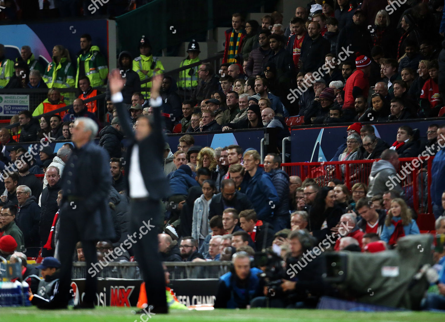 Manchester United Fans Head Exit Near End Editorial Stock Photo