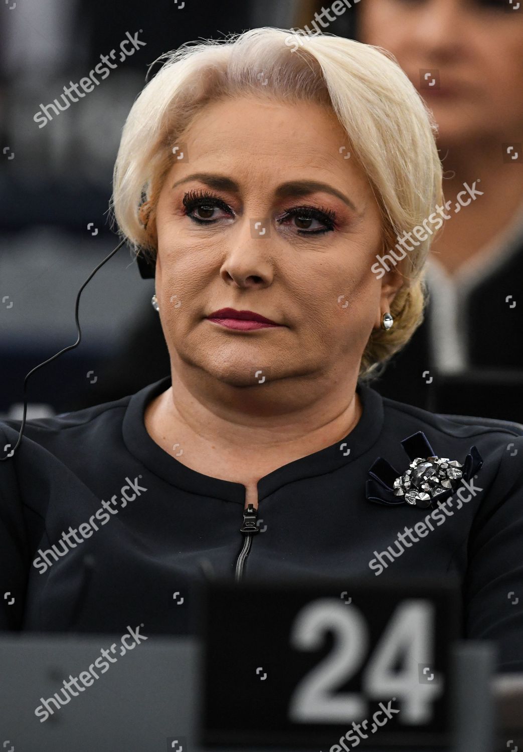 Romanian Prime Minister Viorica Dancila Listens Editorial Stock Photo ...