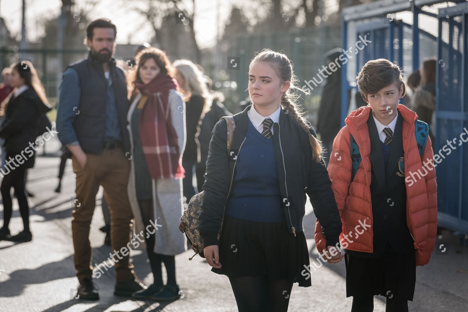 Emmett J Scanlan Stephen Anna Friel Editorial Stock Photo Stock Image