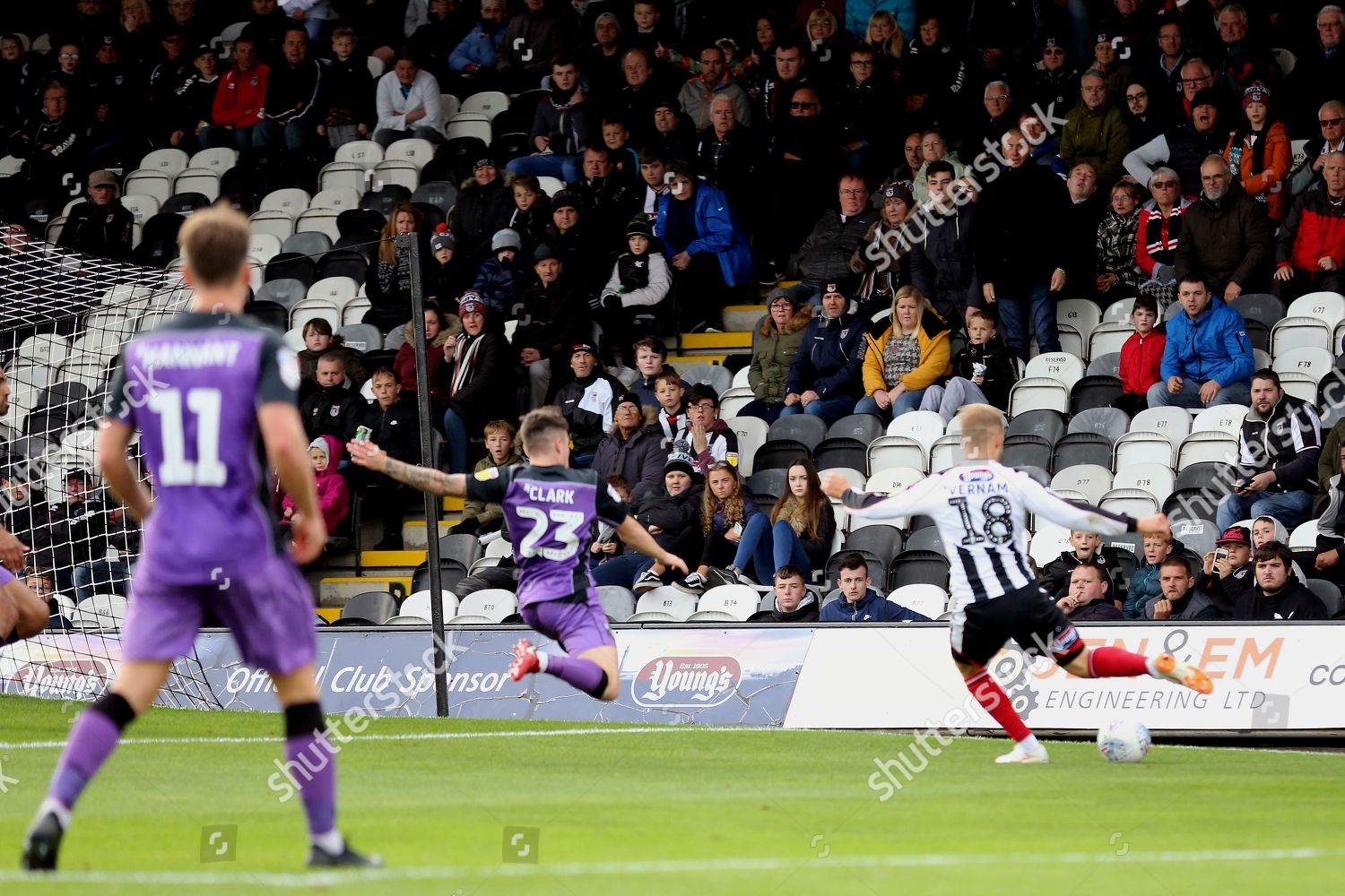 Goal Grimsby Town Forward Charles Vernam Editorial Stock Photo - Stock ...