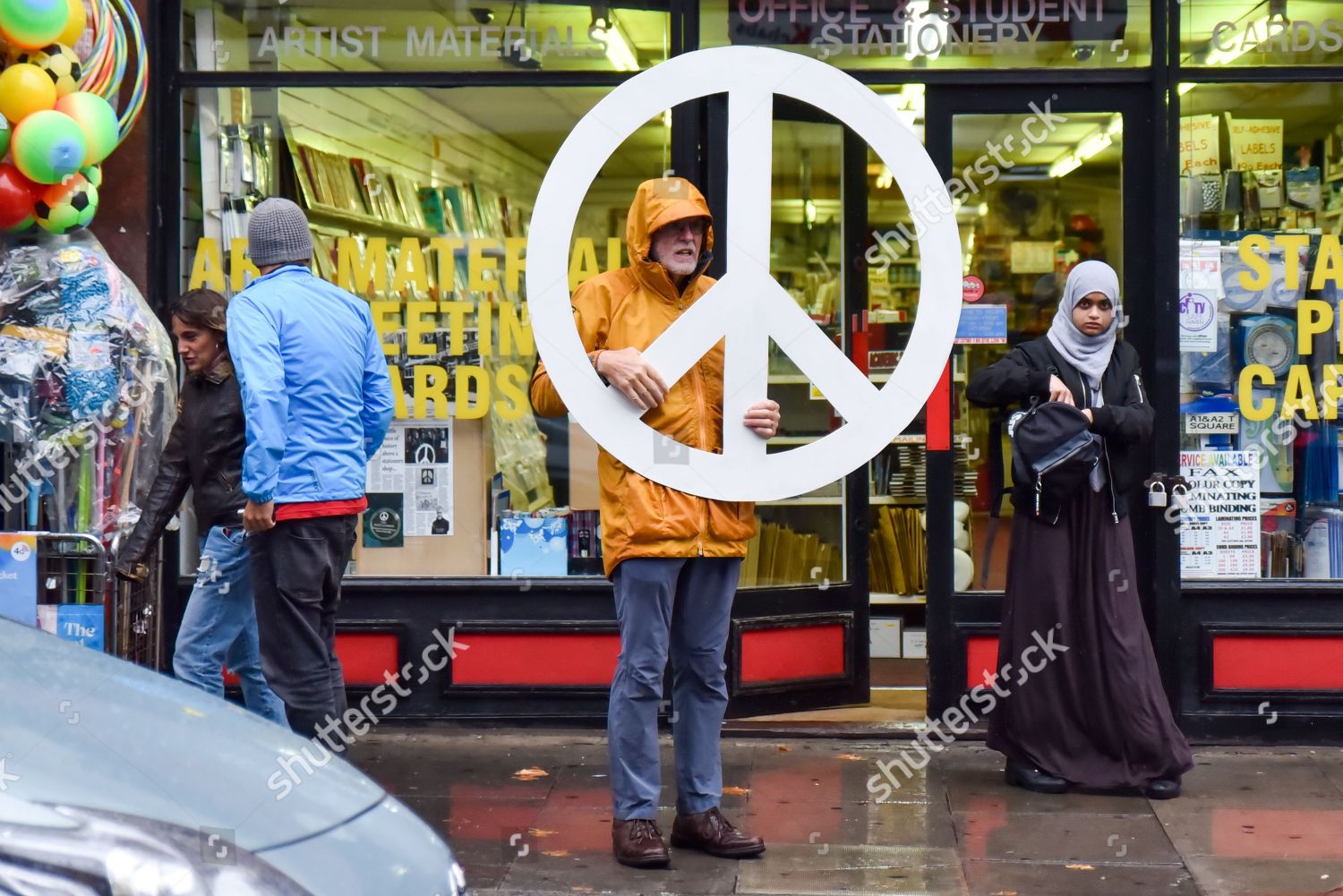 People Commemorating Designer Gerald Holtom Who Editorial Stock Photo