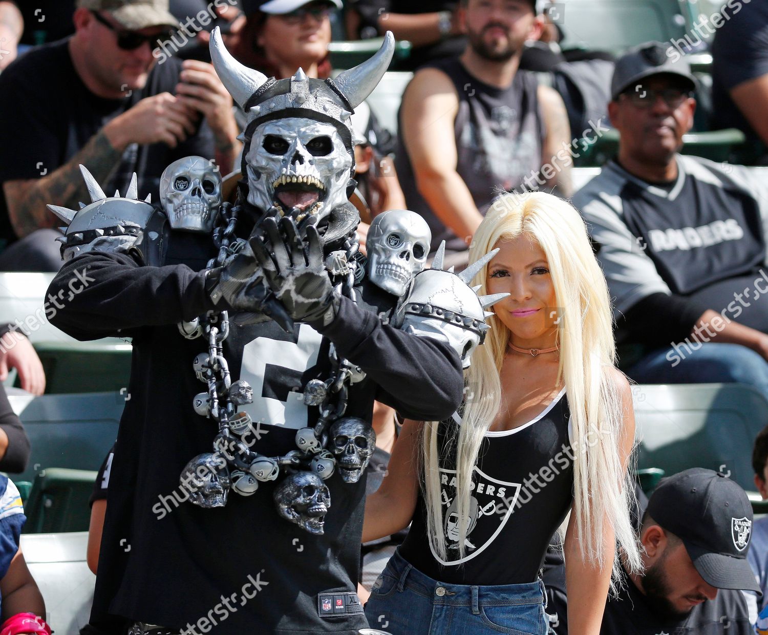 Oakland Raiders Fans During Football Game Editorial Stock Photo - Stock  Image