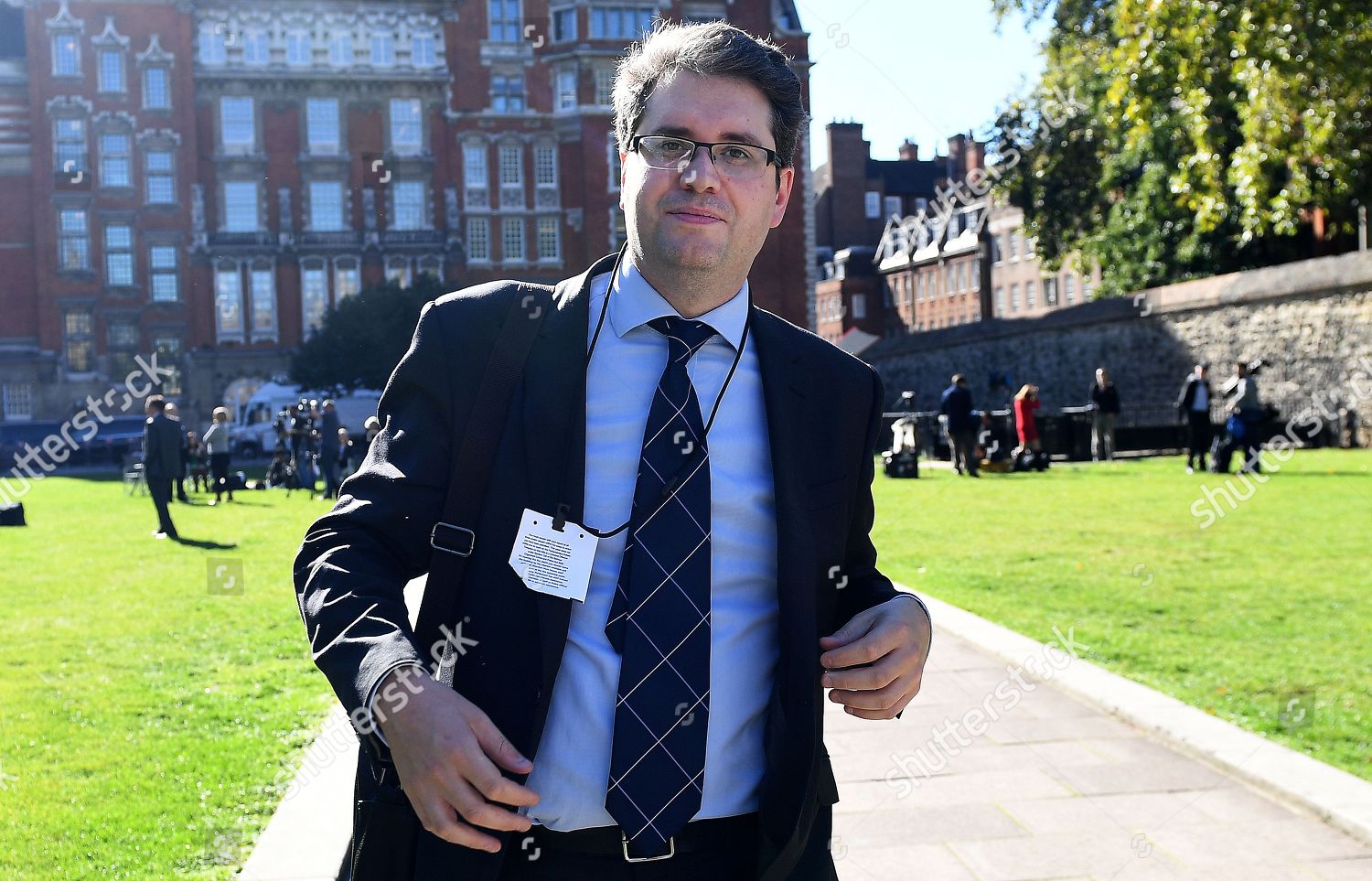 Belingcat Founder Eliot Higgins Outside Parliament Editorial Stock ...