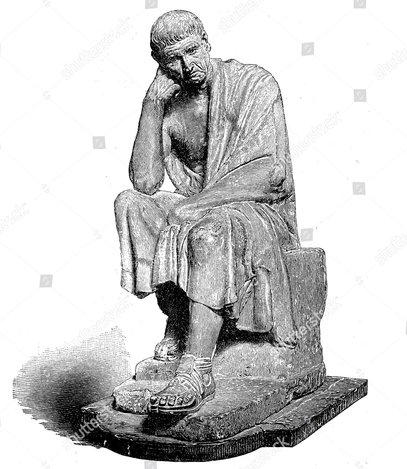 Aristotle Aristoteles 384 Bc Chr 322 Editorial Stock Photo - Stock ...