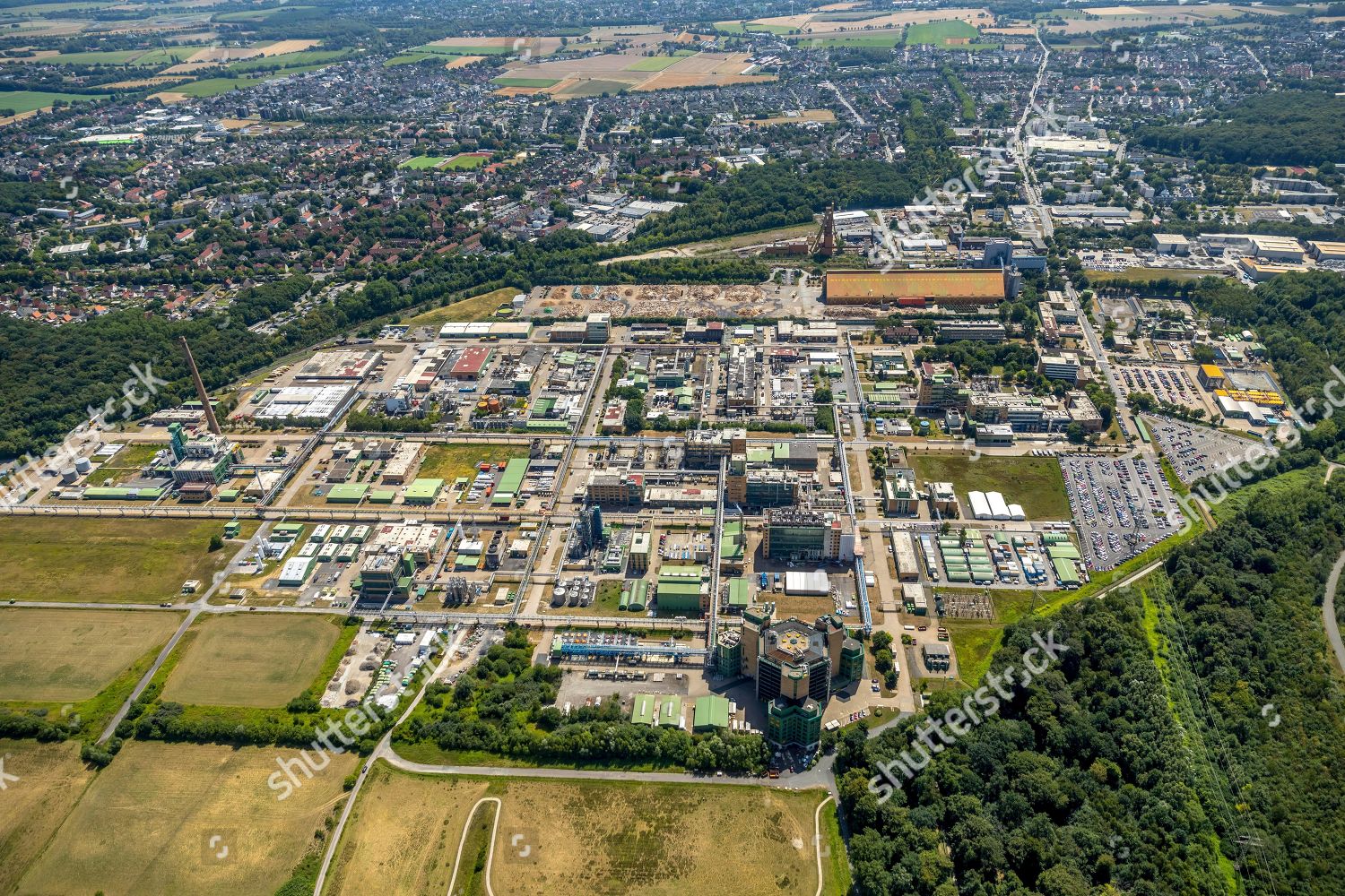 Aerial View Bayer Ag Scheringwerk Bergkamen Editorial Stock Photo ...