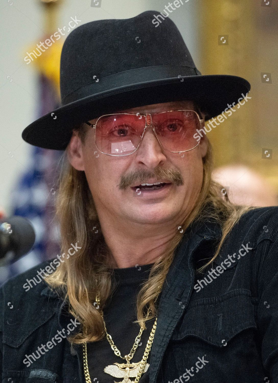 Kid Rock Makes Short Remarks After United Editorial Stock Photo