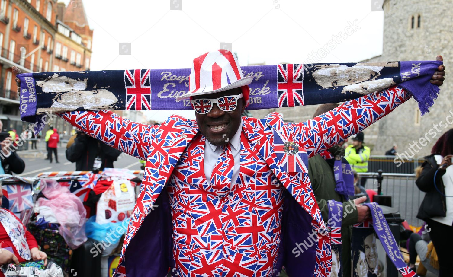 Man Dressed Union Jack Suit Editorial Stock Photo - Stock Image ...