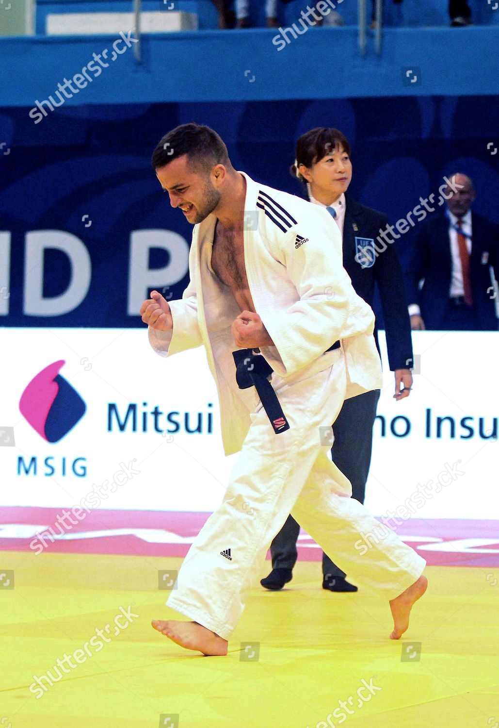 Dutch Judoka Tornike Tsjakadoea Celebrates After Beating Editorial Stock Photo Stock Image Shutterstock