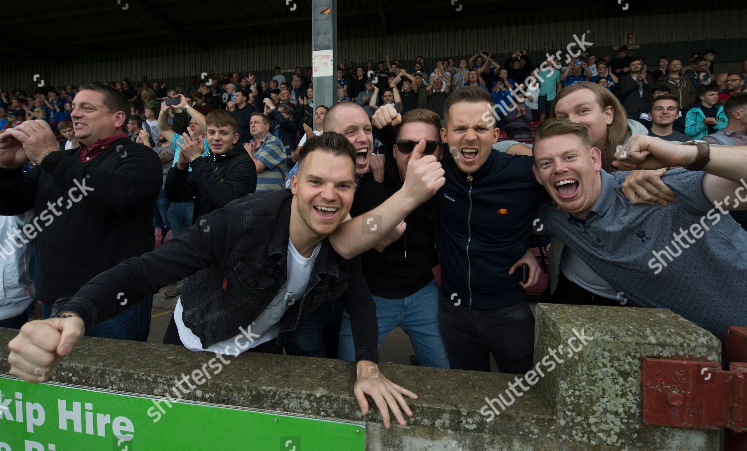 Peterborough United Fans Celebrate Editorial Stock Photo - Stock Image ...