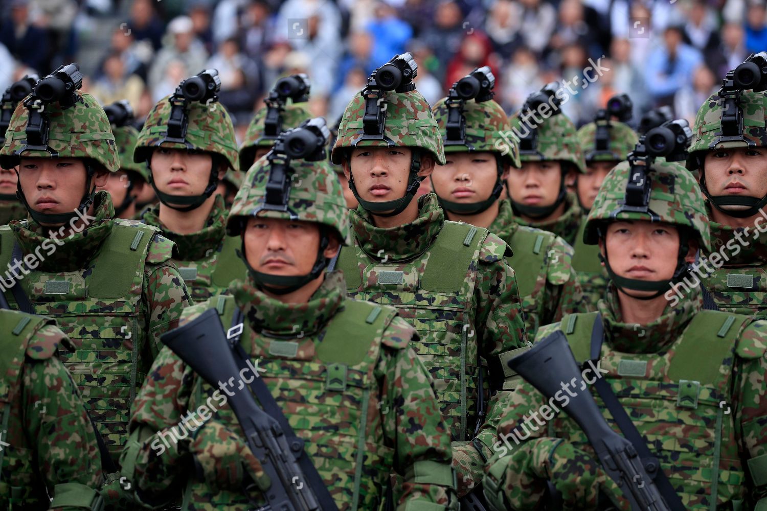 Japan Self Defense Force Jsdf Troops Editorial Stock Photo - Stock ...