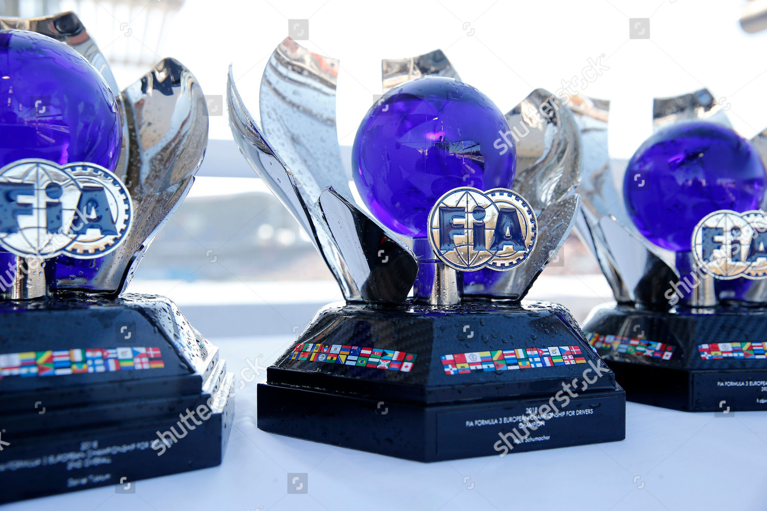 Trophies FIA Formula 3 Championship round Editorial Stock Photo - Stock Image |