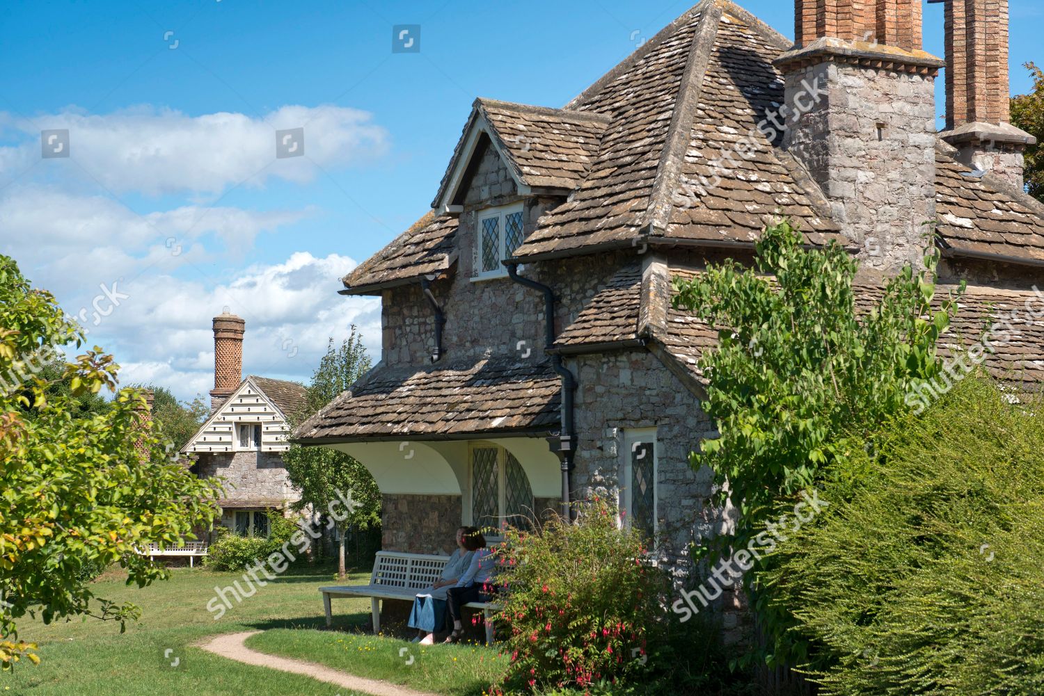 Group 9 Cottages Grade 1 Listed Group Editorial Stock Photo