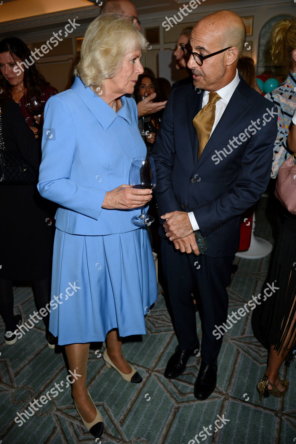 Camilla Duchess Cornwall Stanley Tucci Editorial Stock Photo - Stock