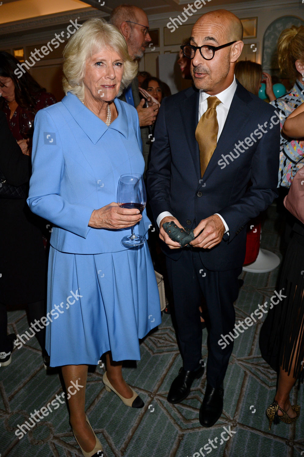 Camilla Duchess Cornwall Stanley Tucci Editorial Stock Photo - Stock