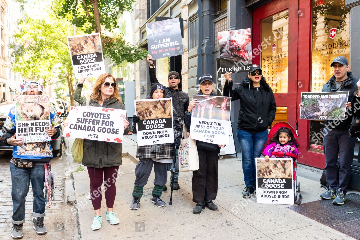 canada goose new york protest