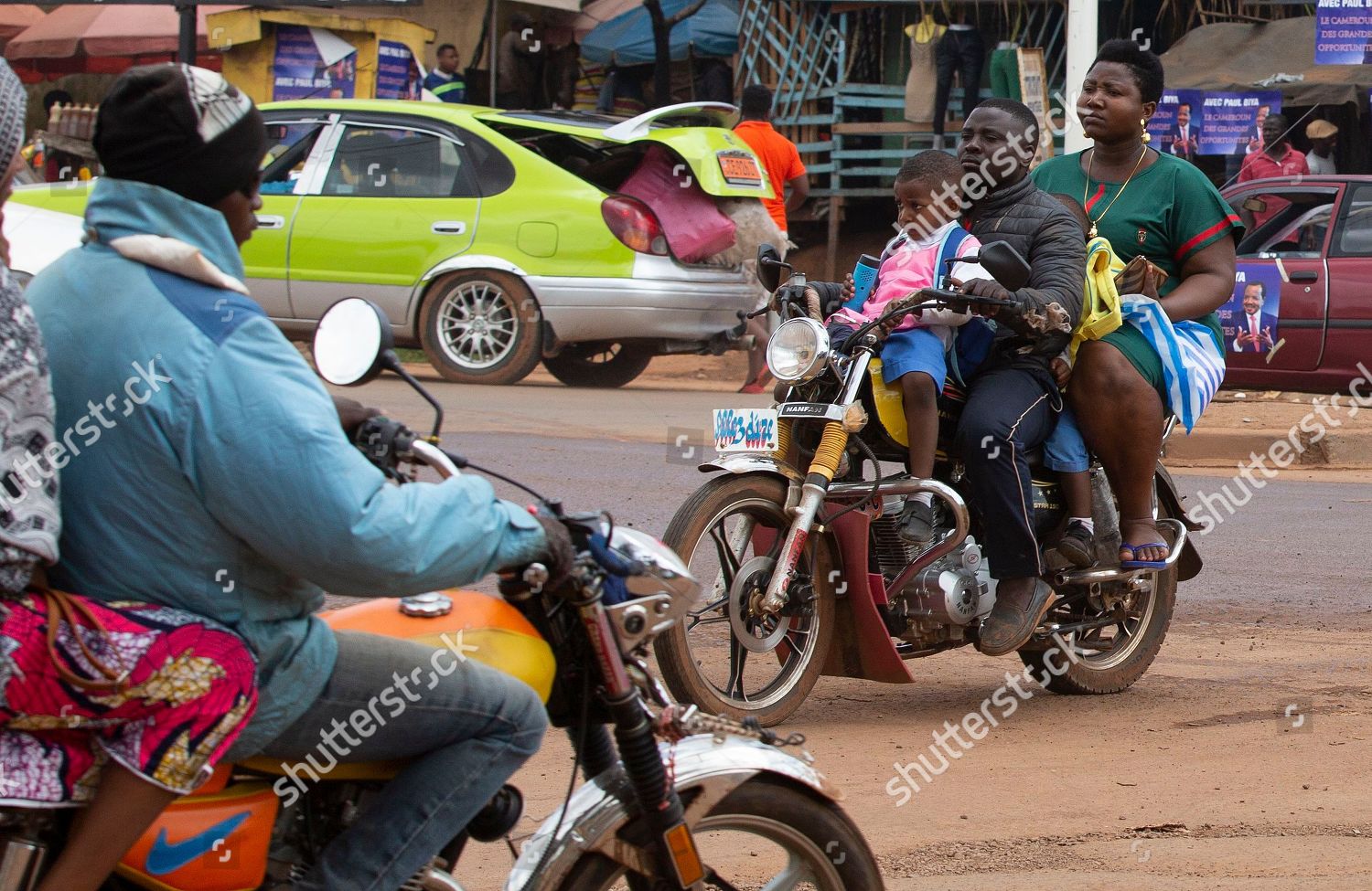 Cameroon Family Ride 4 On Chinese Editorial Stock Photo - Stock Image ...
