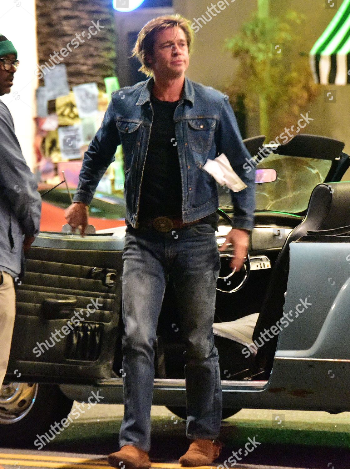 brad pitt denim shirt