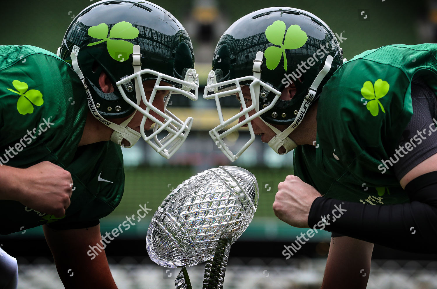 Keoughnaughton College Football Ireland Trophy Pictured Editorial Stock