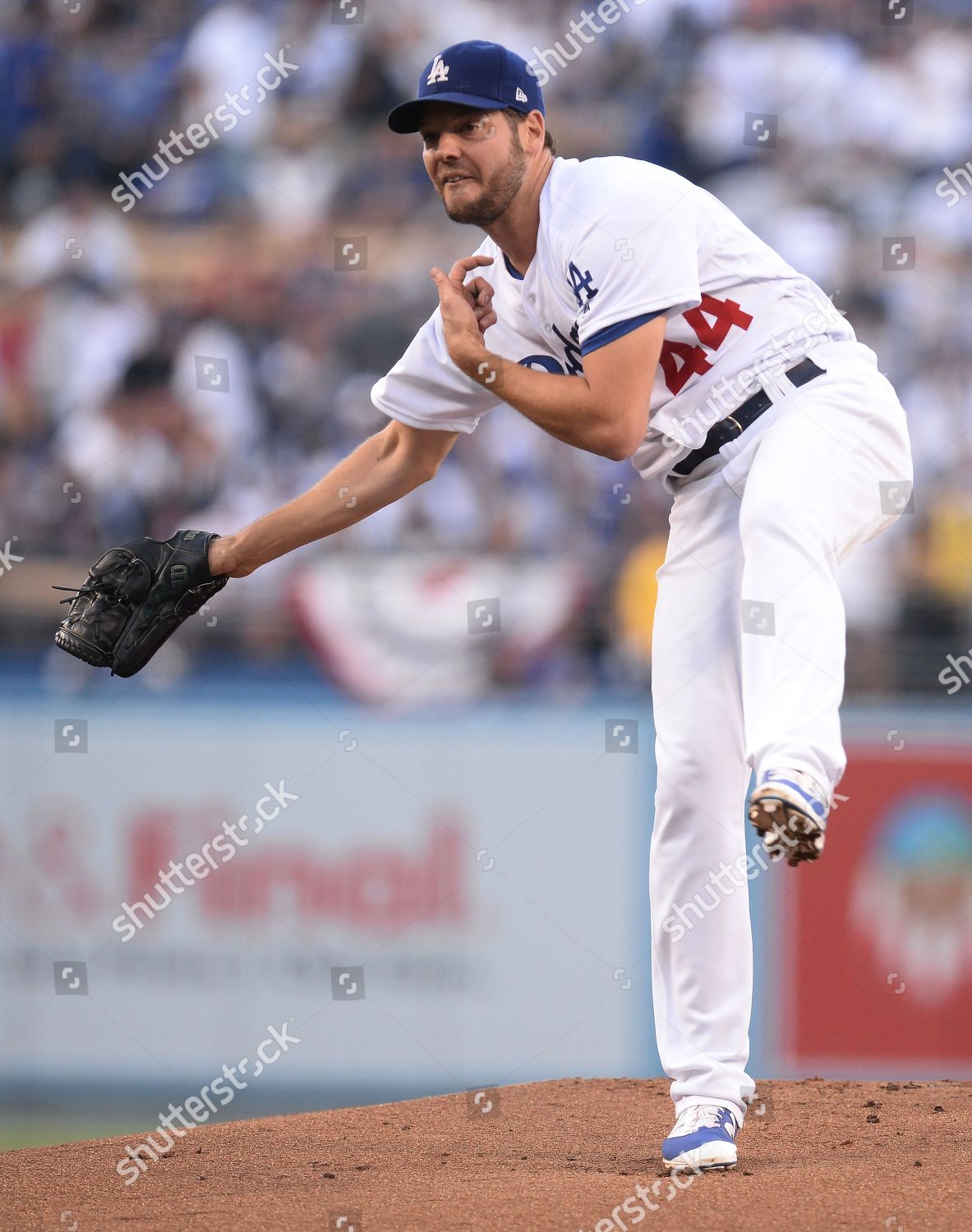 LOS ANGELES DODGERS PITCHER RICH HILL Editorial Stock Photo - Stock ...