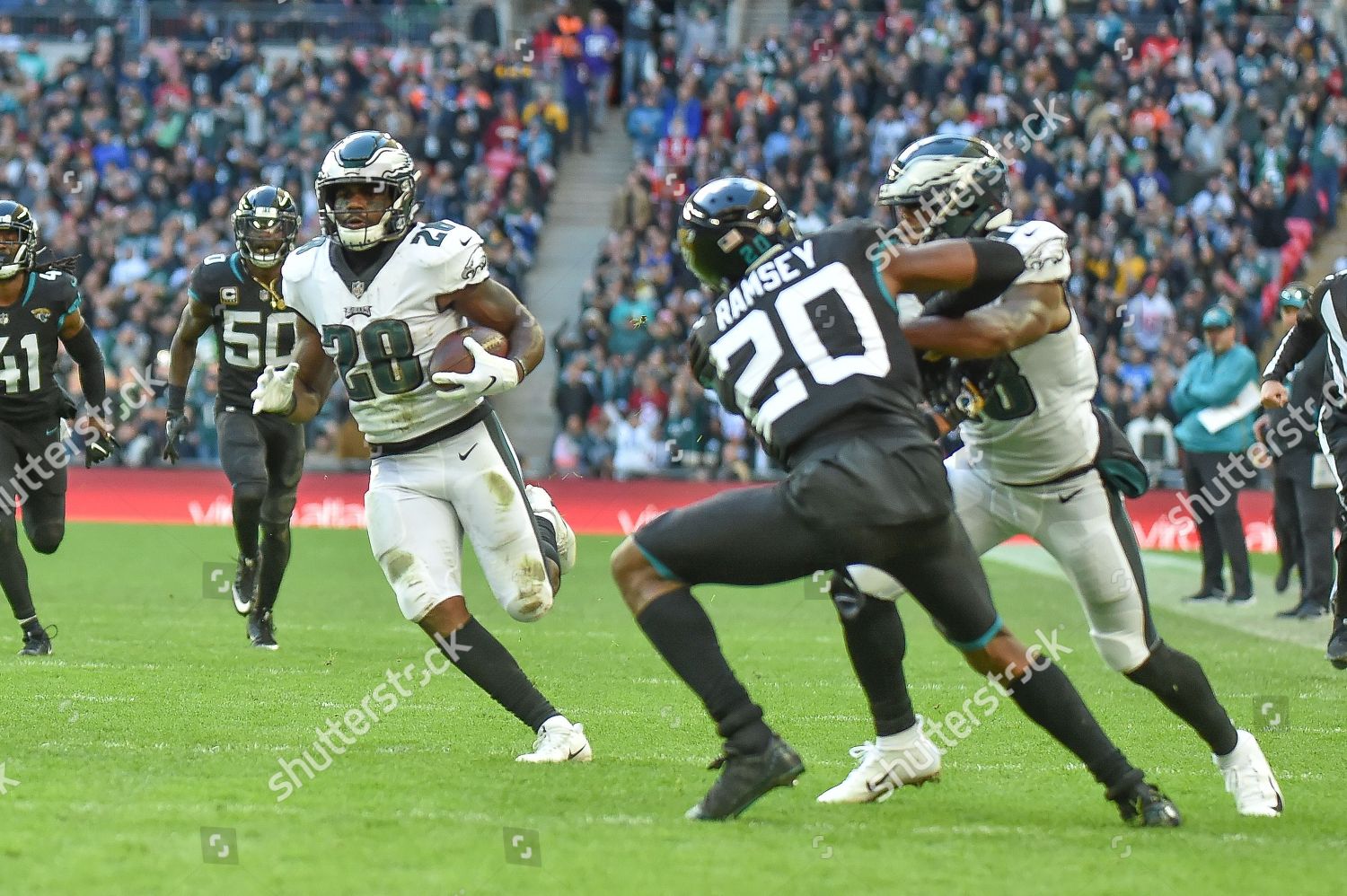 Philadelphia Eagles Wendell Smallwood Rb 28 Editorial Stock Photo