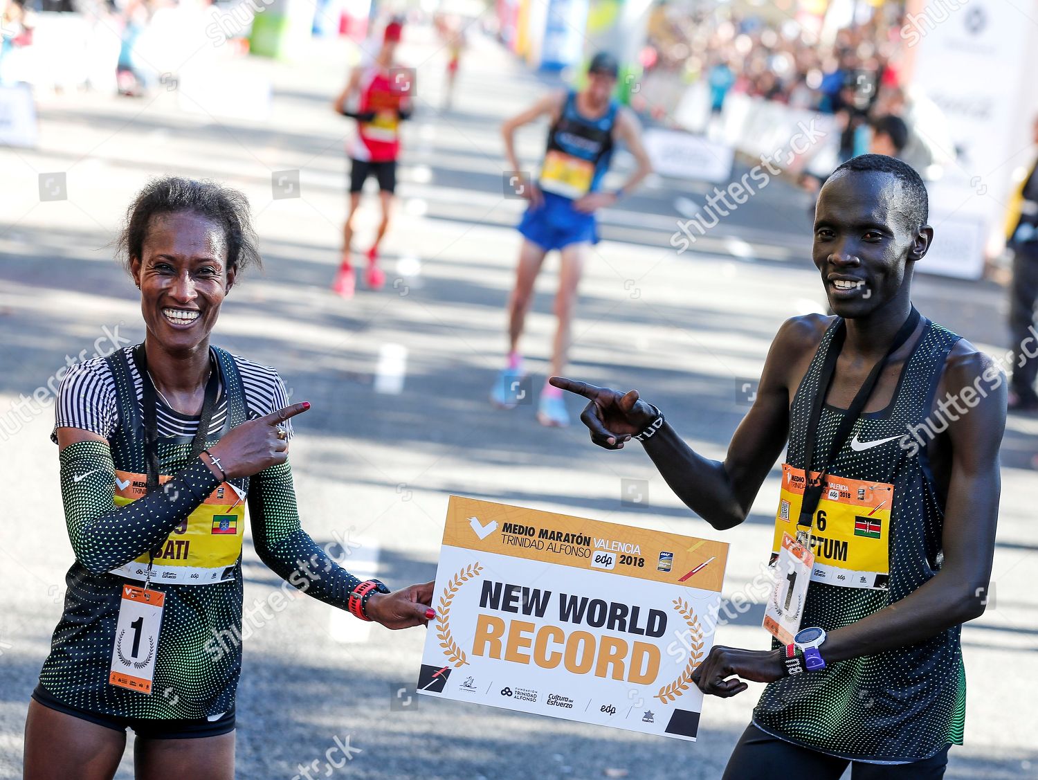 Ethiopian Athlete Gelete Burka L Next Editorial Stock Photo Stock