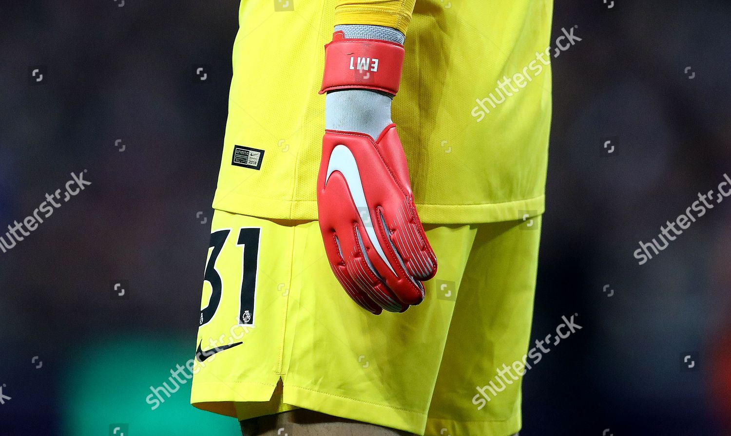 Nike Goalkeeping Gloves Ederson Manchester City Editorial Stock Photo