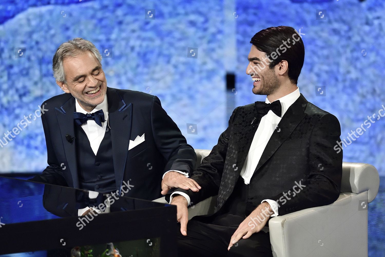 Stefano Ricci on X: Maestro @AndreaBocelli walks the runway in  #StefanoRicci with his sons Amos and Matteo Bocelli at the #SR45th  Anniversary fashion show.  / X