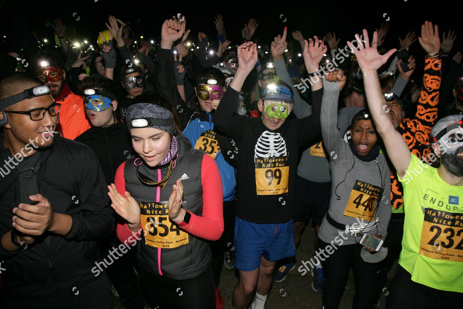 Participants 10th Halloween 5 Nite Run Editorial Stock Photo Stock