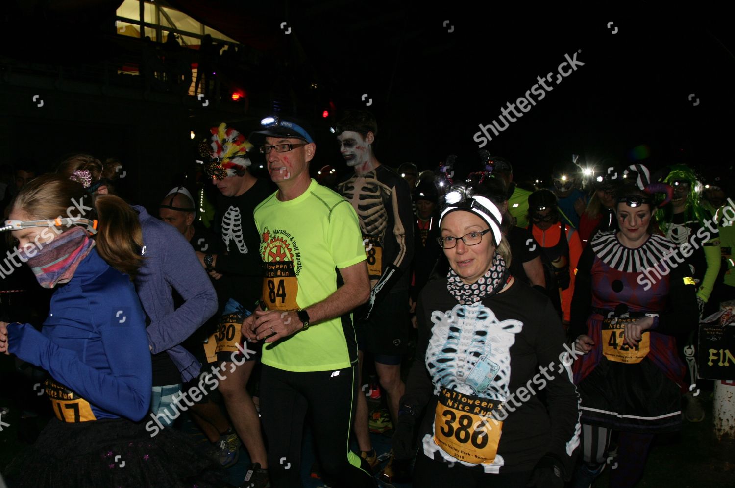 Participants 10th Halloween 5 Nite Run Editorial Stock Photo Stock