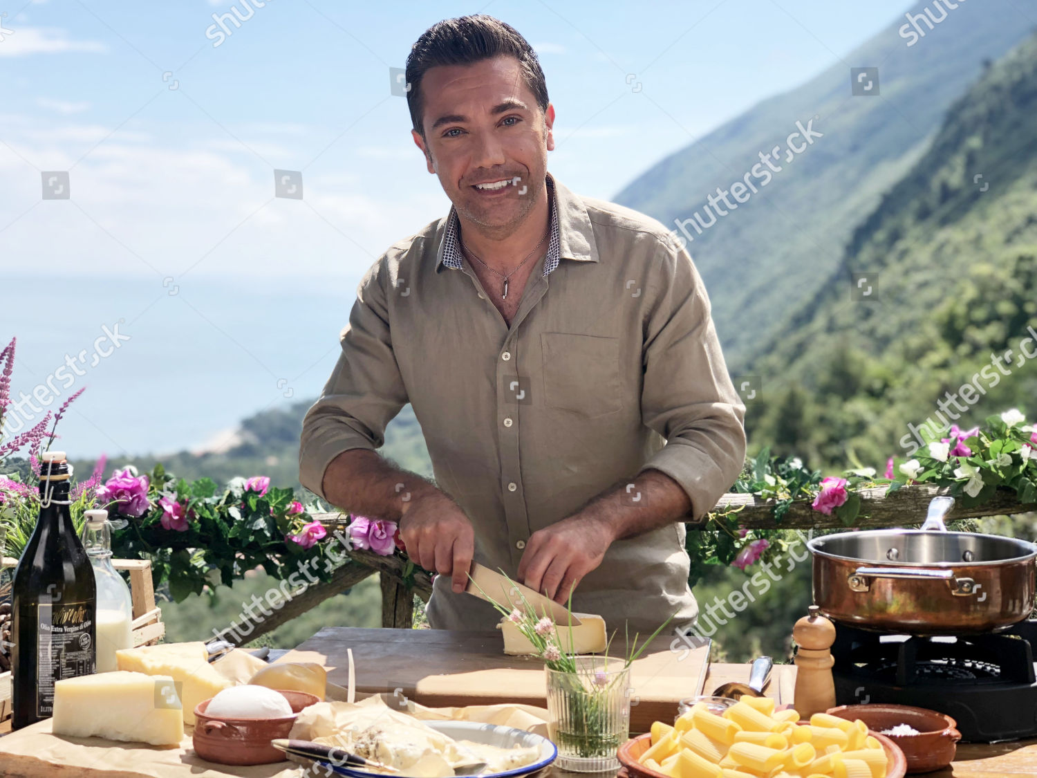 Gino Dacampo Cooks Classic Italian Version Editorial Stock Photo   Shutterstock 9958934b 