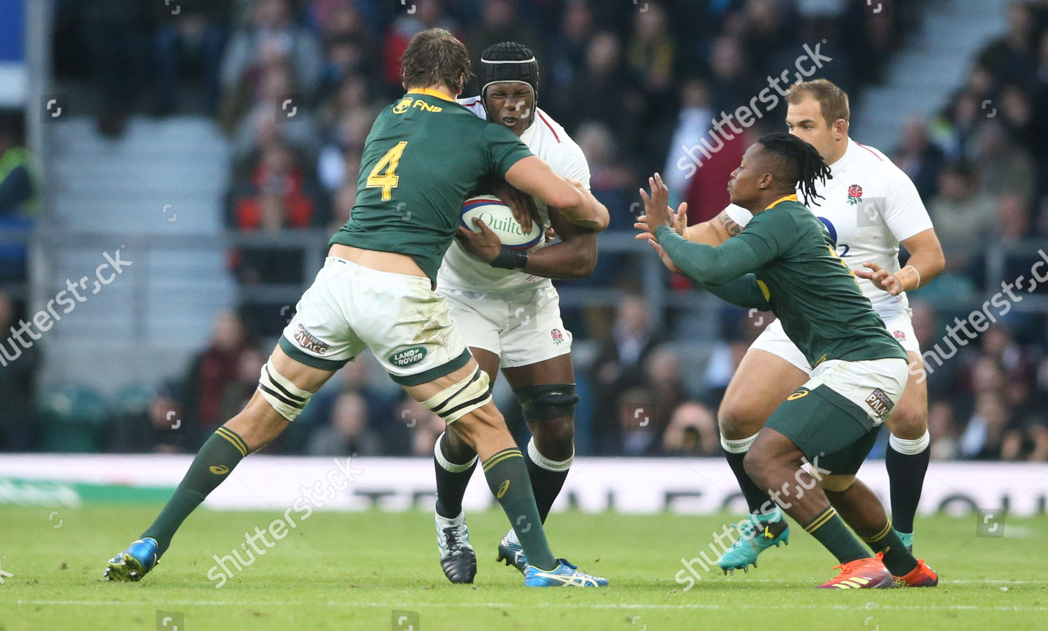 Maro Itoje England Tackled By Eben Etzebeth Editorial Stock Photo Stock Image Shutterstock