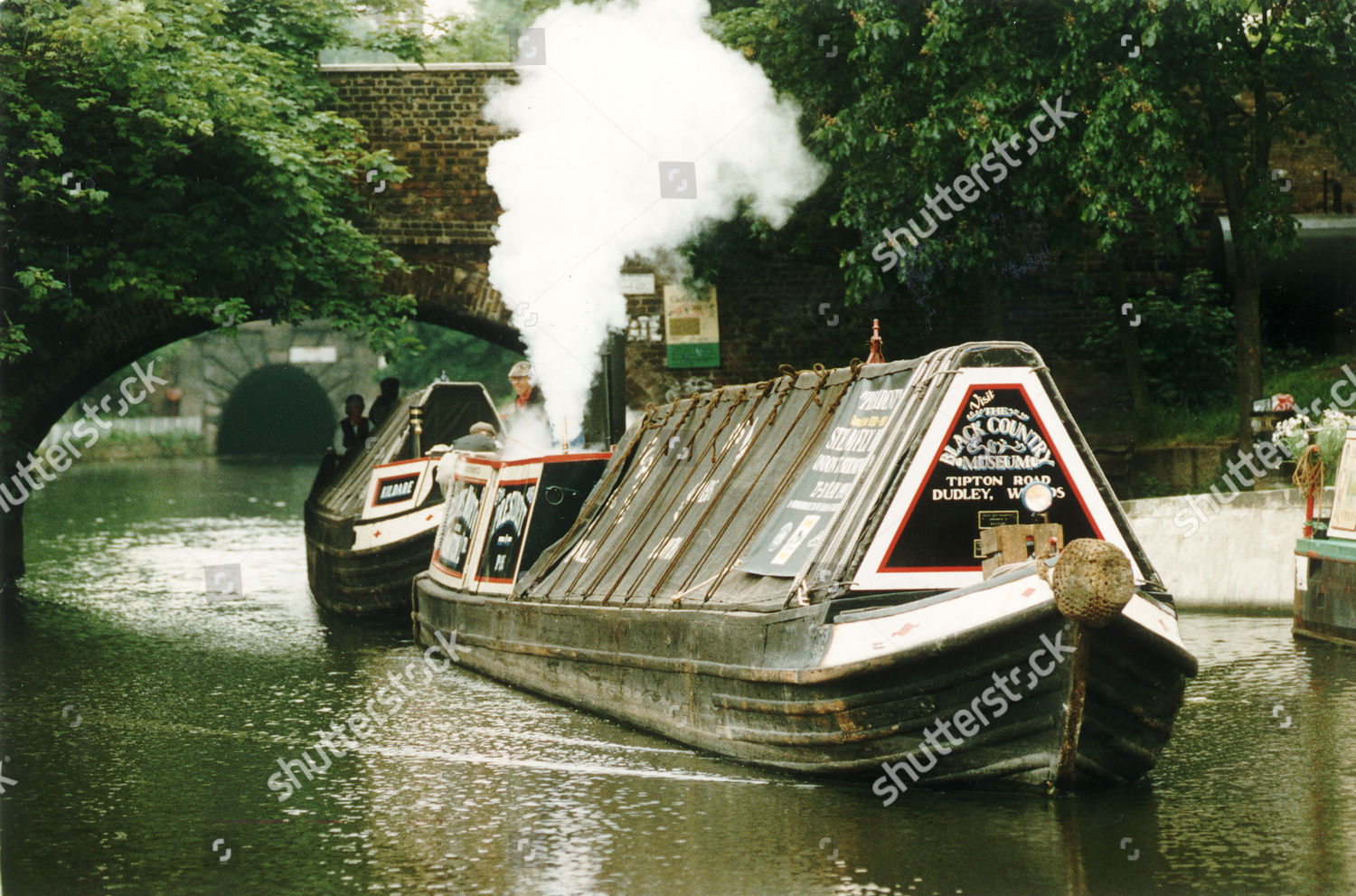 1909 Narrow Boat President Unpowered Butty Editorial Stock Photo