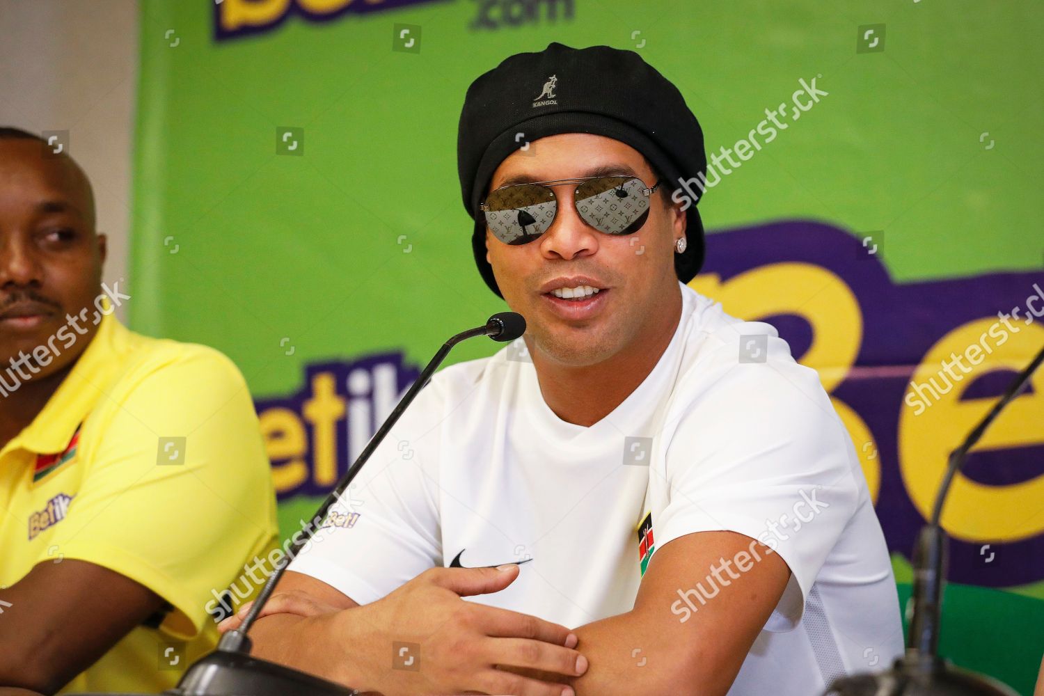 Former Brazilian Soccer Player Ronaldinho Speaks Editorial Stock Photo
