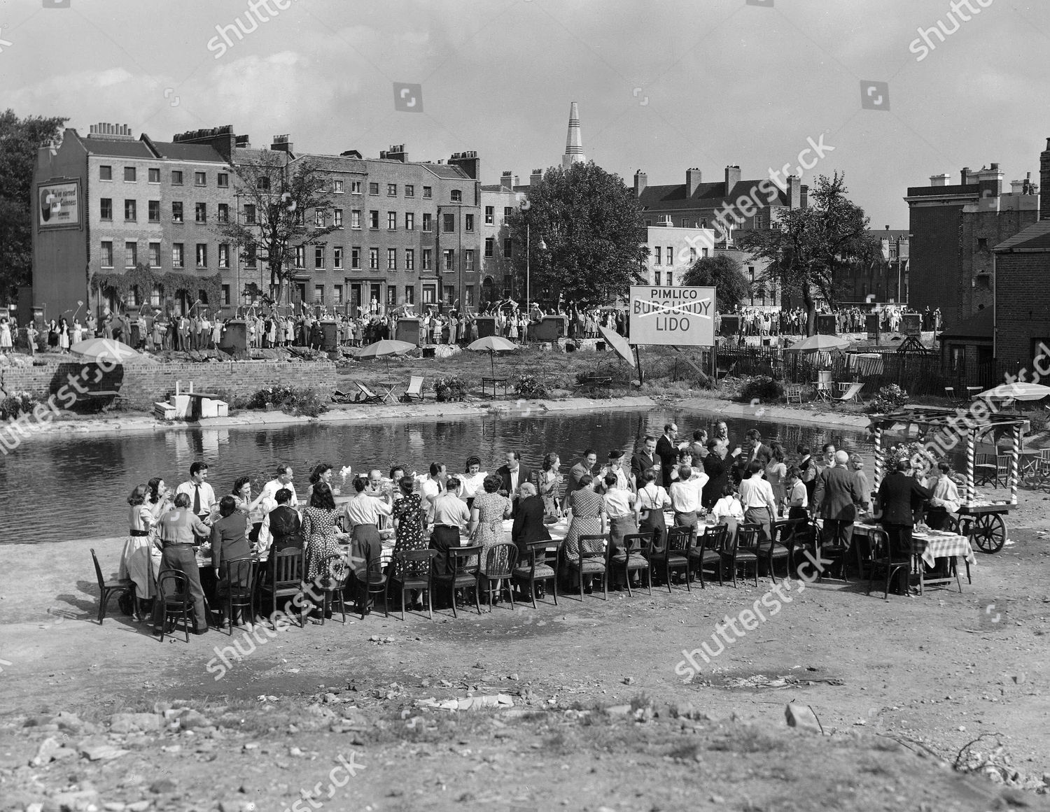 1949 Passeport Pour Pimlico Ealing Scene Editorial Stock Photo Stock