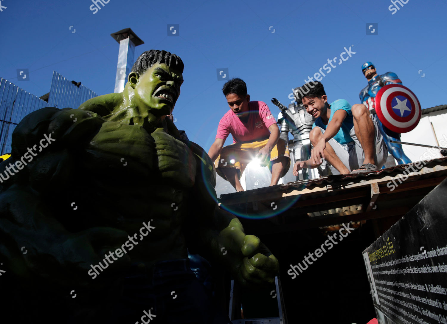 Lifesize Statue Incredible Hulk Carried By Workers Editorial Stock Photo Stock Image Shutterstock