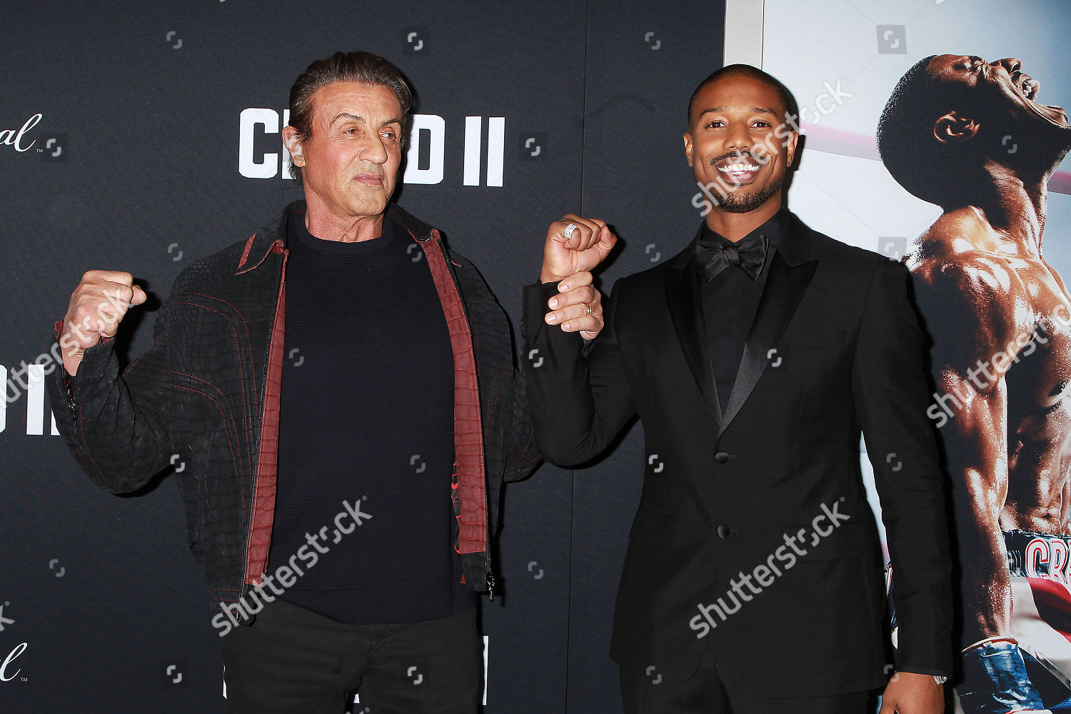 Sylvester Stallone Michael B Jordan Editorial Stock Photo - Stock Image ...